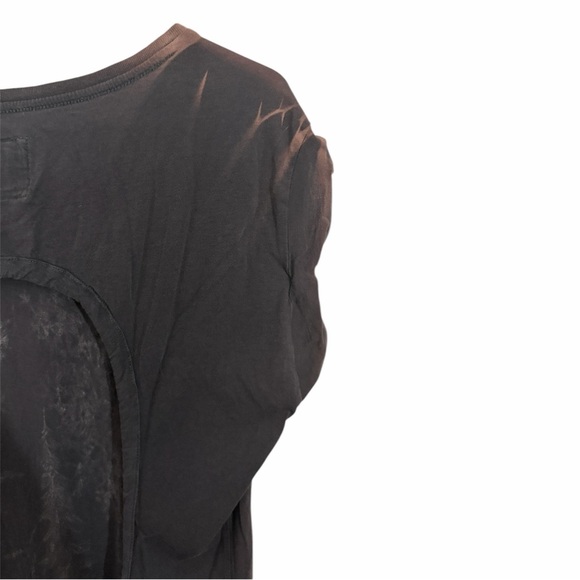 AllSaints AllSaints Spitalfields Dark Gray Tunic with White Nature Skull Graphic - Picture 9 of 14